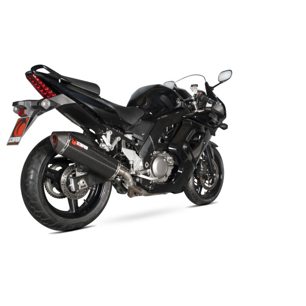 Scorpion Exhaust Suzuki SV650 2004 - 2015 Serket Parallel Slip-on Carbon Fibre Sleeve